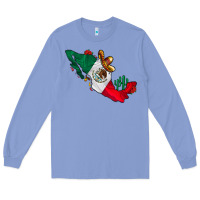 Colony Blue mexico Long Sleeve Tee - CowhideDigitalArt