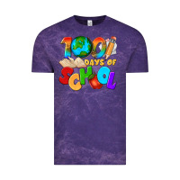 Cloud Purple 100 days of school Vintage Tee - texasbilliewilder