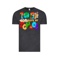 Vintage Black 100 days of school Vintage Tee - texasbilliewilder