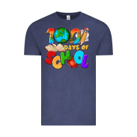 Vintage Denim 100 days of school Vintage Tee - texasbilliewilder