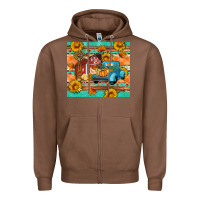 Chestnut Farm life fall barn and truck Zipper Hoodie - Artiststas