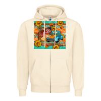 Sandshell Farm life fall barn and truck Zipper Hoodie - Artiststas
