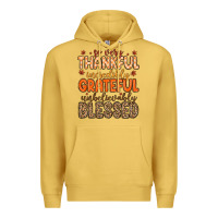 Antique Gold so very thankful incredibly grateful unbelievably Premium Hoodie - MaliasSmallBusiness