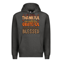 Charcoal Heather so very thankful incredibly grateful unbelievably Premium Hoodie - MaliasSmallBusiness