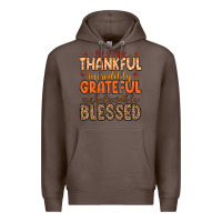 Coffee so very thankful incredibly grateful unbelievably Premium Hoodie - MaliasSmallBusiness