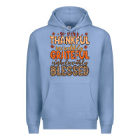 Colony Blue so very thankful incredibly grateful unbelievably Premium Hoodie - MaliasSmallBusiness