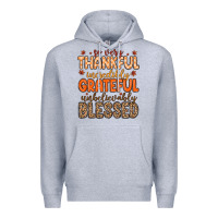 Heather Grey so very thankful incredibly grateful unbelievably Premium Hoodie - MaliasSmallBusiness