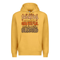 Mustard so very thankful incredibly grateful unbelievably Premium Hoodie - MaliasSmallBusiness