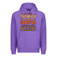Purple so very thankful incredibly grateful unbelievably Premium Hoodie - MaliasSmallBusiness
