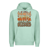 Seafoam so very thankful incredibly grateful unbelievably Premium Hoodie - MaliasSmallBusiness