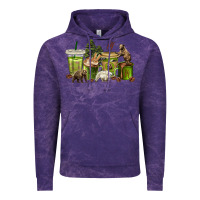 Cloud Purple bear coffee cups Vintage Hoodie - texasbilliewilder