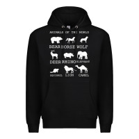 Black Animals Of The World Premium Hoodie - Bettercallsaul