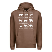 Chestnut Animals Of The World Premium Hoodie - Bettercallsaul