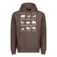 Coffee Animals Of The World Premium Hoodie - Bettercallsaul