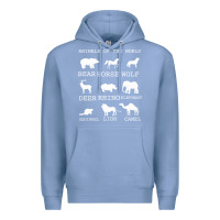 Colony Blue Animals Of The World Premium Hoodie - Bettercallsaul