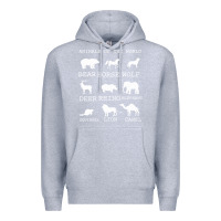 Heather Grey Animals Of The World Premium Hoodie - Bettercallsaul