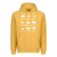 Mustard Animals Of The World Premium Hoodie - Bettercallsaul