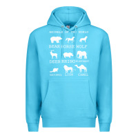 Ocean Blue Animals Of The World Premium Hoodie - Bettercallsaul