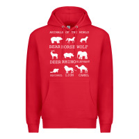 Red Animals Of The World Premium Hoodie - Bettercallsaul