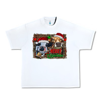 White merry christmas heifers Urban Heavy Tee - RanaPortraitStore