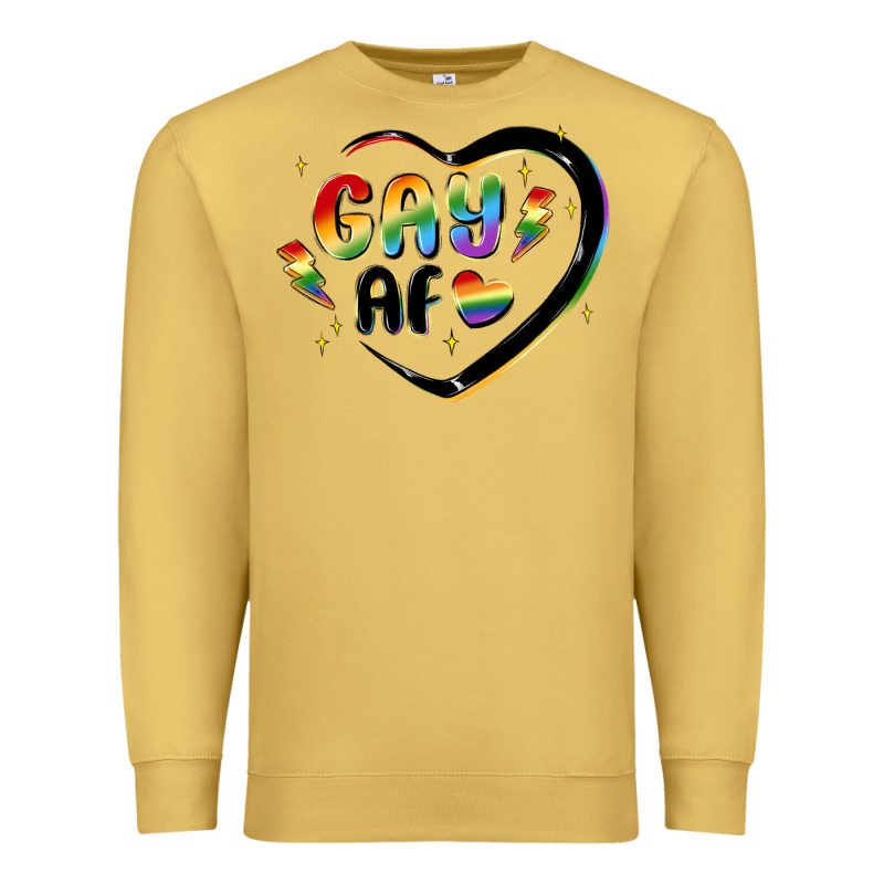 Gay Af Premium Sweatshirt by MaliasSmallBusiness | Teevron