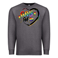 Charcoal Heather gay af Premium Sweatshirt - MaliasSmallBusiness