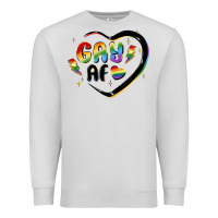 Dove Grey gay af Premium Sweatshirt - MaliasSmallBusiness