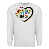 Oatmeal Heather gay af Premium Sweatshirt - MaliasSmallBusiness