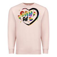 Pale Pink gay af Premium Sweatshirt - MaliasSmallBusiness