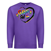 Purple gay af Premium Sweatshirt - MaliasSmallBusiness