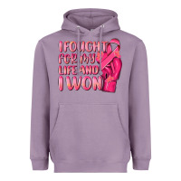 Lavender i fought for my life and i won Heavyweight Hoodie - NancyCooperArtShop
