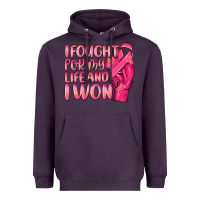 Plum i fought for my life and i won Heavyweight Hoodie - NancyCooperArtShop