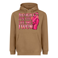 Toasted Coconut i fought for my life and i won Heavyweight Hoodie - NancyCooperArtShop
