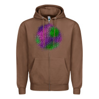Chestnut halloween leopard patch Zipper Hoodie - BundleAndBundleShop