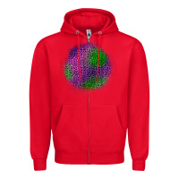 Red halloween leopard patch Zipper Hoodie - BundleAndBundleShop