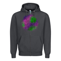 Smoke halloween leopard patch Zipper Hoodie - BundleAndBundleShop