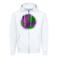 White halloween leopard patch Zipper Hoodie - BundleAndBundleShop