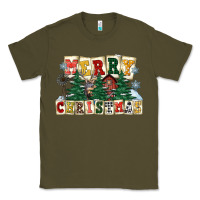 Army Green merry christmas Classic Tee - FaDigitalArtStudio