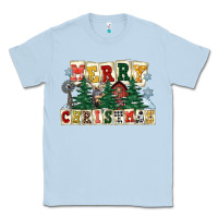 Dusty Blue merry christmas Classic Tee - FaDigitalArtStudio