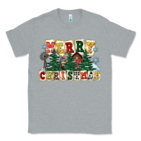 Heather Grey merry christmas Classic Tee - FaDigitalArtStudio