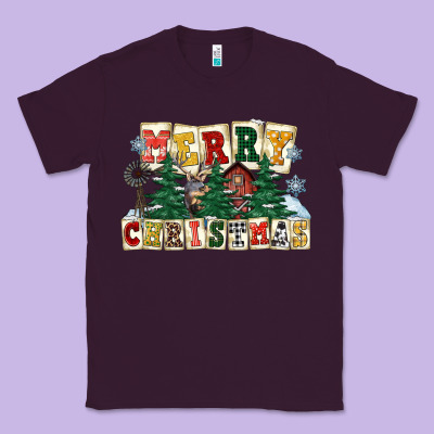 Merry Christmas Classic Tee Designed By Fadigitalartstudio