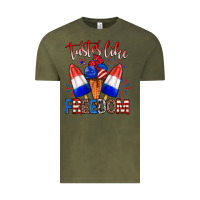 Vintage Olive taster like freedom Vintage Tee - Zillion Design Studio