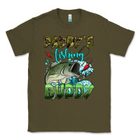 Army Green daddy's fishing buddy Classic Tee - HRA Design Shop