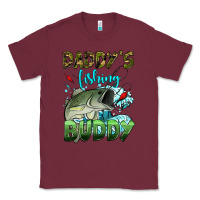 Burgundy daddy's fishing buddy Classic Tee - HRA Design Shop