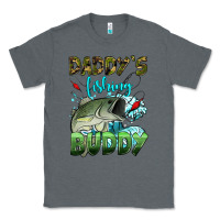 Charcoal Heather daddy's fishing buddy Classic Tee - HRA Design Shop