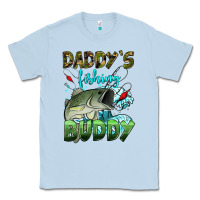 Dusty Blue daddy's fishing buddy Classic Tee - HRA Design Shop