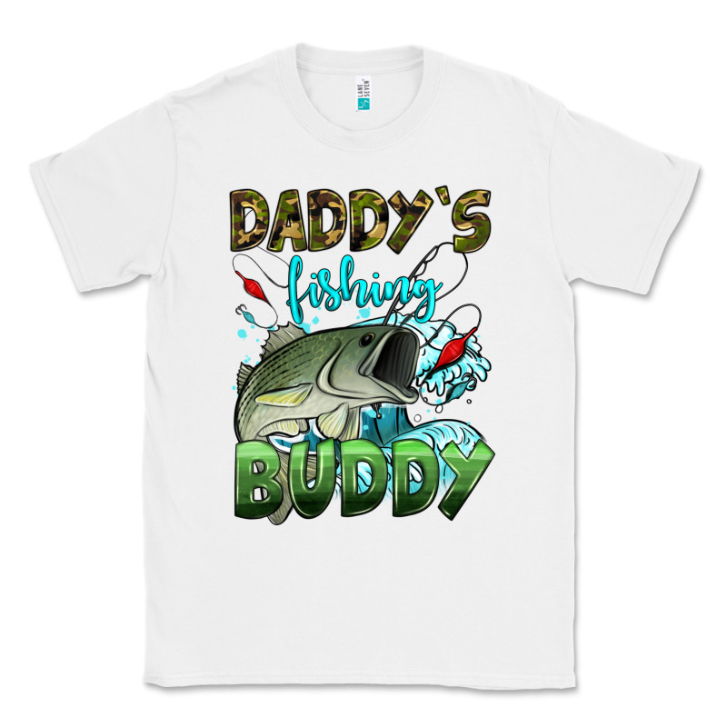 Daddy's Fishing Buddy Classic Tee by HRA Design Shop | Teevron