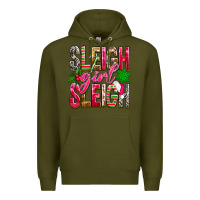 Army Green Sleigh girl sleigh Premium Hoodie - NancyCooperArtShop
