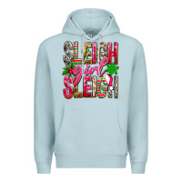 Blue Mist Sleigh girl sleigh Premium Hoodie - NancyCooperArtShop