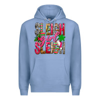 Colony Blue Sleigh girl sleigh Premium Hoodie - NancyCooperArtShop